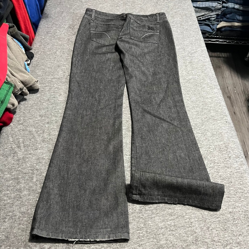 Joes Jeans Womens W27 Dark Wash Grey Flare Leg Denim Pants 33 Inseam